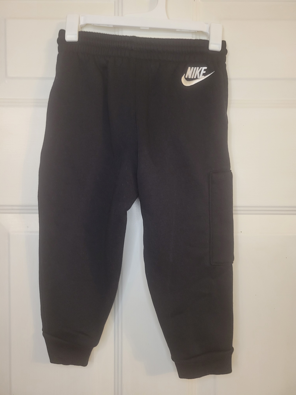 Nike Kids Black Sweatpants with Pink & Blue Logo - Picture 7 of 8